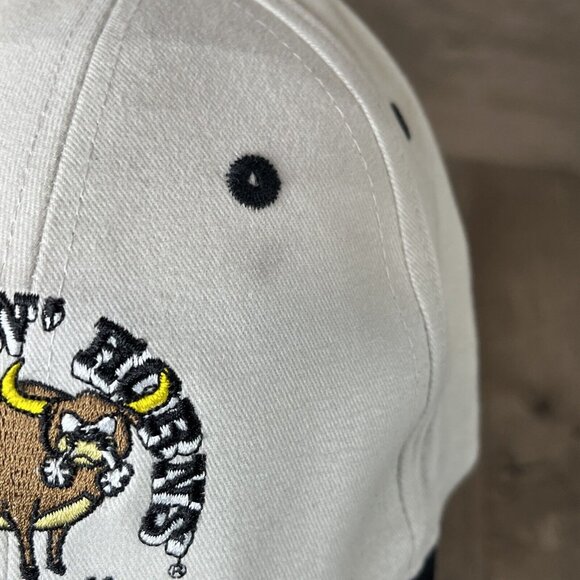 Humps N Horns Bull Riding News Tan Ball Cap Hat Hook N Loop - Picture 7 of 14